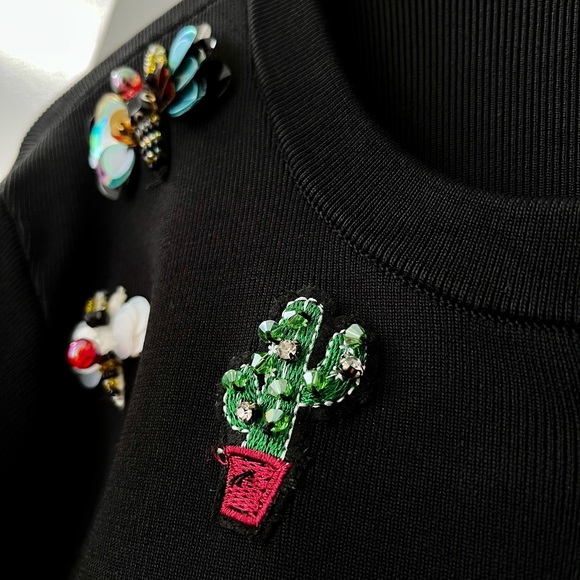 Pink Tartan women’s embellished cardigan size Medium - Picture 3 of 8